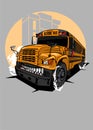 MONSTER SCHOOL BUS Royalty Free Stock Photo