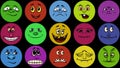 Monster Smileys, Seamless Loop