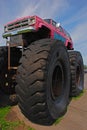 Monster Truck Car Bigfoot with Giant Front Wheel