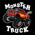 Monster truck vector logo