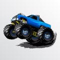 Monster-Truck-Wheelie-Blue