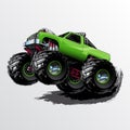 Monster-Truck-Wheelie-Lime