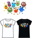 Monster tshirt Royalty Free Stock Photo