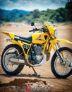 Monster Yamaha YZ-1000 motorcycle on dirt track