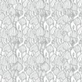 Monstera abstraction gray pattern