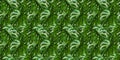 Monstera Deliciosa leaf seamless pattern. Tropical background with jungle plants. Green exotic pattern with palm leaves Royalty Free Stock Photo