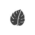 Monstera leaf vector icon Royalty Free Stock Photo