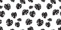 Monstera seamless pattern leaves plant isolated wallpaper background Royalty Free Stock Photo