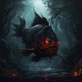 Glowing-eyed Tete Fish: A High Fantasy Inspired Image