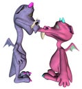 Monsters First Kiss Royalty Free Stock Photo
