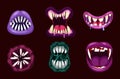 Cartoon monster mouth Royalty Free Stock Photo