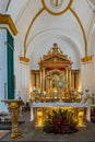 Monstrance on altar, San Jose Cathedral, La Antigua, Guatemala