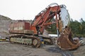 Monstrous crawler excavator, angle 2 Royalty Free Stock Photo