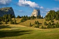 Mont Aiguille and the Vercors High Plateaus in summer. Vercors Regional Natural Park, Isere, Alps, France Royalty Free Stock Photo