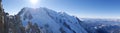 Mont blanc cosmique arete Royalty Free Stock Photo