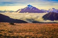 Mont Blanc massif idyllic alpine landscape countryside, Chamonix, French Alps Royalty Free Stock Photo