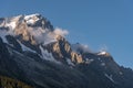 Mont Blanc massif. Les Grandes Jorasses, the Planpincieux glacier.