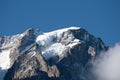 Mont Blanc massif. Les Grandes Jorasses, the Planpincieux glacier. Royalty Free Stock Photo