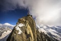 Mont-Blanc massif : Top of Aiguille du Midi - Chamonix, Haute-Savoie, France Royalty Free Stock Photo
