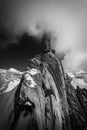 Mont-Blanc massif : Top of Aiguille du Midi - Chamonix, Haute-Savoie, France Royalty Free Stock Photo