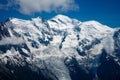 Mont-Blanc massive Royalty Free Stock Photo