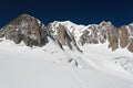 Mont Blanc and Mer de glace glacier