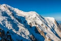 Mont Blanc, Mont Blanc Massif, Chamonix, Alps, France Royalty Free Stock Photo