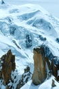 Mont Blanc mountain massif (view from Aiguille du Midi Mount, F