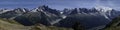 The Mont Blanc range Royalty Free Stock Photo