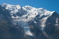 Mont Blanc range from Brevent Royalty Free Stock Photo