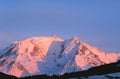 Mont Blanc sunset Royalty Free Stock Photo