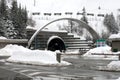 Mont Blanc Tunnel Entrance, Italy Royalty Free Stock Photo