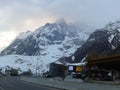 Mont Blanc tunnel entrance Royalty Free Stock Photo