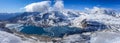 Mont-Cenis Lake in the french alps Royalty Free Stock Photo