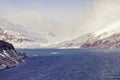 Mont-Cenis or Moncenisio lake in winter Royalty Free Stock Photo