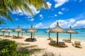 Mont choisy, public beach at Mauritius islands, Africa