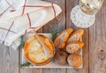 Mont d`or cheese. Traditional french recipe - La boÃÂ®te chaude. Delicious French Cheese.