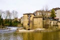 Mont de Marsan watermill river fortified town of the Landes france