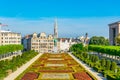 Mont des Arts park in Brussels, Belgium