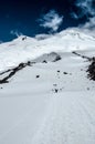 Mont Elbrus seening below Priut station Royalty Free Stock Photo