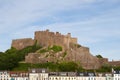 Mont Orgueil Castle in Gorey, Jersey, UK Royalty Free Stock Photo