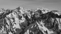 Mont Rose and Grand Combin from Aiguille du Midi