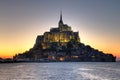 Mont Saint Michel Abbey, Normandy, France Royalty Free Stock Photo