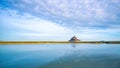 Mont-Saint-Michel at dawn Royalty Free Stock Photo