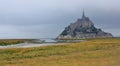 Mont Saint Michel in early morning. Royalty Free Stock Photo