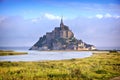 Mont Saint Michel, early morning, Normandy, France Royalty Free Stock Photo