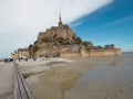 Mont Saint-Michel of France. Travelers want to see it once