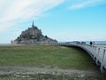 Mont Saint-Michel of France. Travelers want to see it once