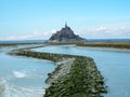 Mont Saint-Michel of France. Travelers want to see it once