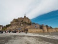 Mont Saint-Michel of France. Travelers want to see it once